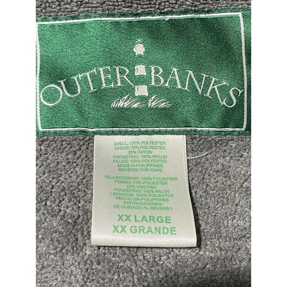 Outer Banks Mens Navigator Crew Jacket Zip Up Black Sailing Yacht Coat Size XXL - Picture 5 of 10